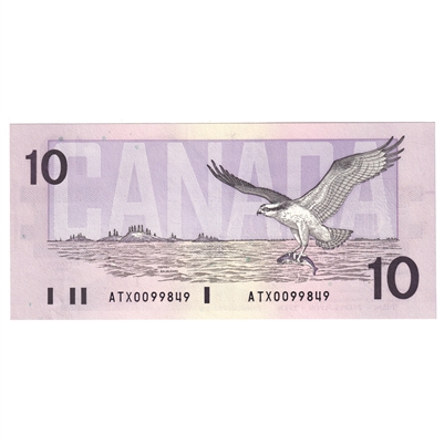 BC-57aA 1989 Canada $10 Thiessen-Crow, ATX, AU-UNC