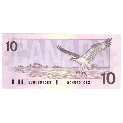 BC-57b 1989 Canada $10 Bonin-Thiessen, BDH, AU