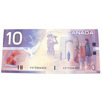 BC-63a 2000 Canada $10 Knight-Thiessen, FDT, AU-UNC
