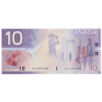 BC-63a 2000 Canada $10 Knight-Thiessen, FDT, CIRC