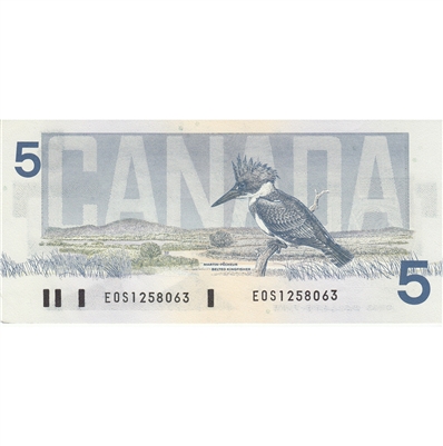 BC-56a-i 1986 Canada $5 Crow-Bouey, EOS, AU-UNC