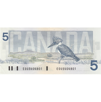 BC-56a-i 1986 Canada $5 Crow-Bouey, EOU, AU