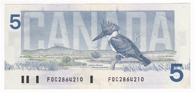 BC-56b 1986 Canada $5 Thiessen-Crow, FOC, AU-UNC