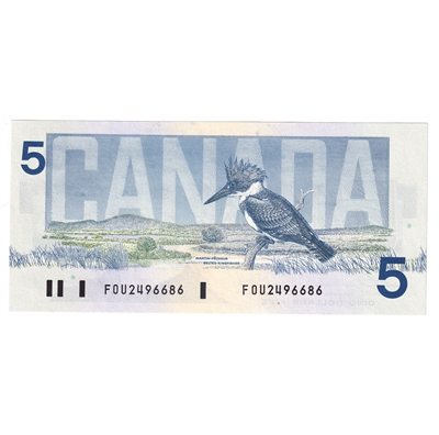 BC-56b 1986 Canada $5 Thiessen-Crow, FOU, CUNC