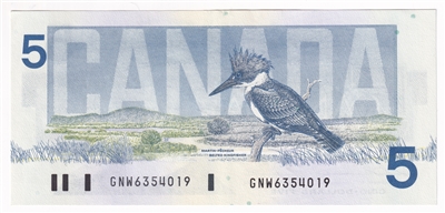 BC-56b 1986 Canada $5 Thiessen-Crow, GNW, AU