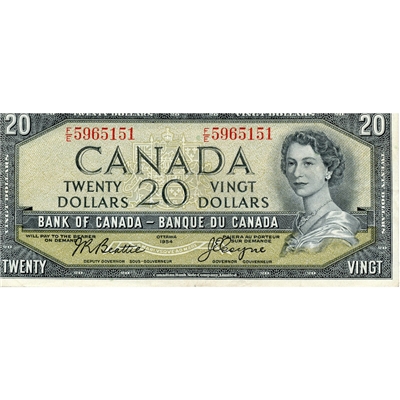 BC-41a 1954 Canada $20 Beattie-Coyne, F/E, VF
