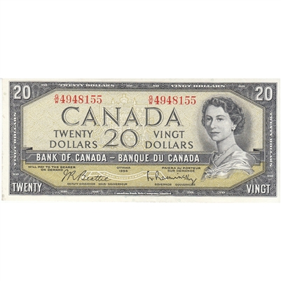 BC-41b 1954 Canada $20 Beattie-Rasminsky, G/W, EF
