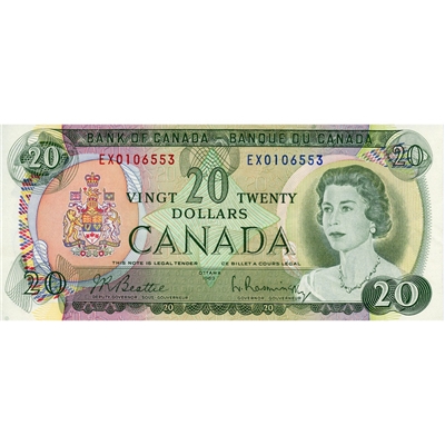 BC-50a 1969 Canada $20 Beattie-Rasminsky, EX, AU-UNC