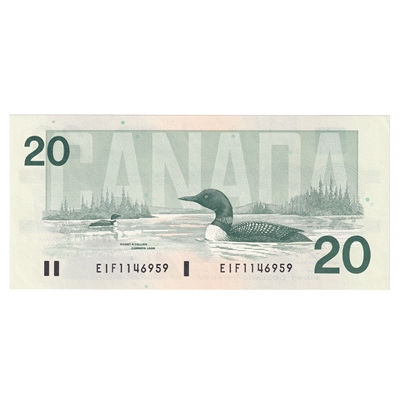 BC-58a 1991 Canada $20 Thiessen-Crow, EIF, AU-UNC