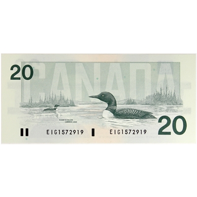 BC-58a 1991 Canada $20 Thiessen-Crow, EIG, CUNC