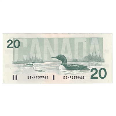 BC-58a-i 1991 Canada $20 Thiessen-Crow, EIM, AU-UNC