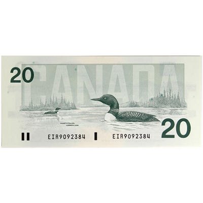 BC-58a-i 1991 Canada $20 Thiessen-Crow, EIR, CUNC