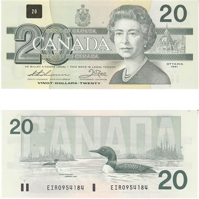 BC-58a-i 1991 Canada $20 Thiessen-Crow, EIR, UNC