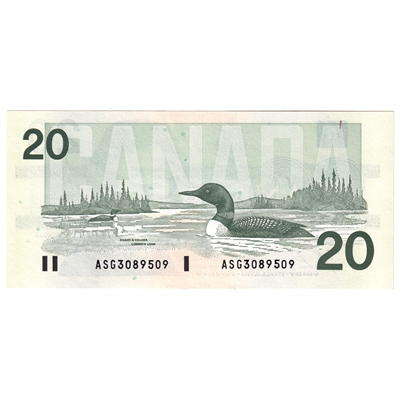 BC-58b-i 1991 Canada $20 Bonin-Thiessen, ASG, AU-UNC