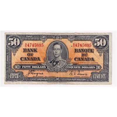BC-26c 1937 Canada $50 Coyne-Towers, B/H, F-VF