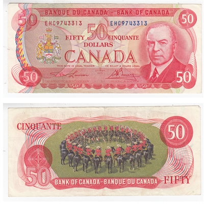 BC-51a-i 1975 Canada $50 Lawson-Bouey, EHC, Circ