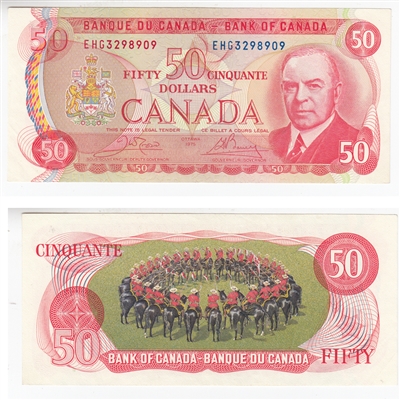 BC-51b 1975 Canada $50 Crow-Bouey, EHG, EF