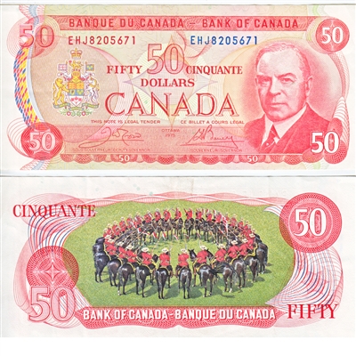BC-51b 1975 Canada $50 Crow-Bouey, EHJ, Circ