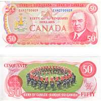 BC-51b 1975 Canada $50 Crow-Bouey, EHM, AU-UNC