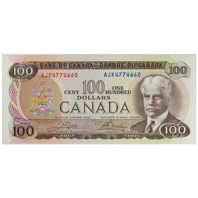 BC-52b 1975 Canada $100 Crow-Bouey, AJK, Circ