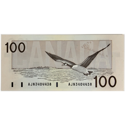 BC-60a 1988 Canada $100 Thiessen-Crow, AJN, AU-UNC