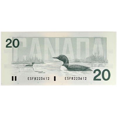 BC-58a 1991 Canada $20 Thiessen-Crow, ESF, CUNC