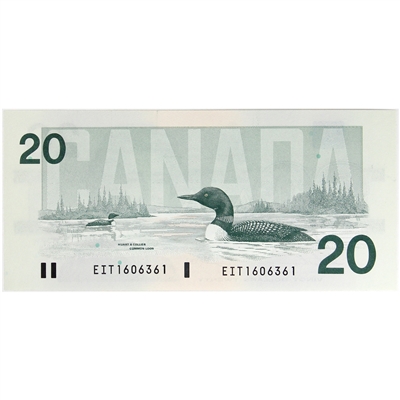 BC-58a-i 1991 Canada $20 Thiessen-Crow, EIT, UNC