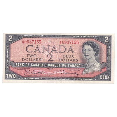 BC-38b 1954 Canada $2 Beattie-Rasminsky, X/R, EF