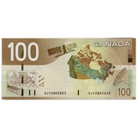 BC-66b 2009 Canada $100 Jenkins-Carney, EJY, Circ