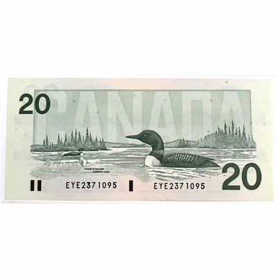 BC-58d 1991 Canada $20 Knight-Dodge, EYE, CUNC