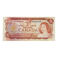 BC-47a 1974 Canada $2 Lawson-Bouey, BP, Original Tint, VF