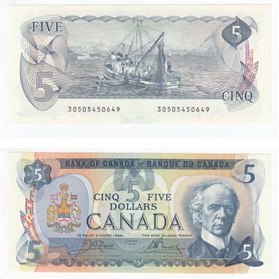 BC-53b 1979 Canada $5 Crow-Bouey, AU
