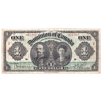 DC-18b 1911 Dominion $1 Various-Boville, Green Line, VF