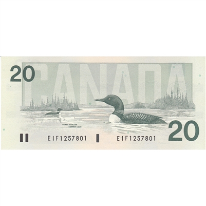 BC-58a 1991 Canada $20 Thiessen-Crow, EIF, CUNC