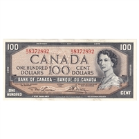 BC-43c 1954 Canada $100 Lawson-Bouey, B/J, AU