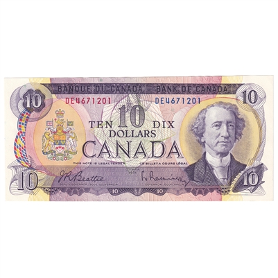 BC-49a 1971 Canada $10 Beattie-Rasminsky, DE, AU
