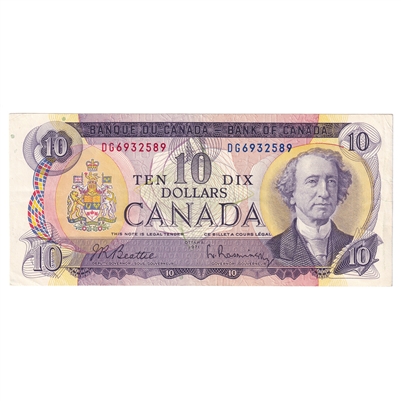 BC-49a 1971 Canada $10 Beattie-Rasminsky, DG, EF