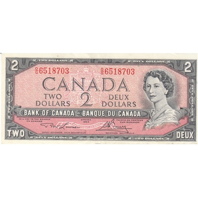 BC-38d 1954 Canada $2 Lawson-Bouey, O/G, EF