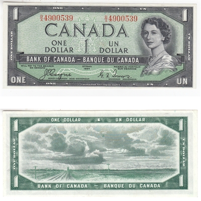 BC-29a 1954 Canada $1 Coyne-Towers, Devil's Face, B/A, EF