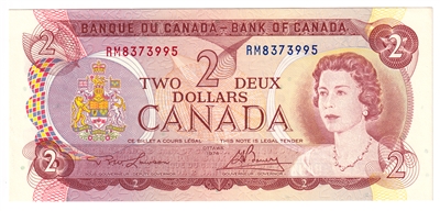 BC-47a 1974 Canada $2 Lawson-Bouey, RM, AU-UNC
