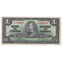 BC-21a 1937 Canada $1 Osborne-Towers, C/A, VF