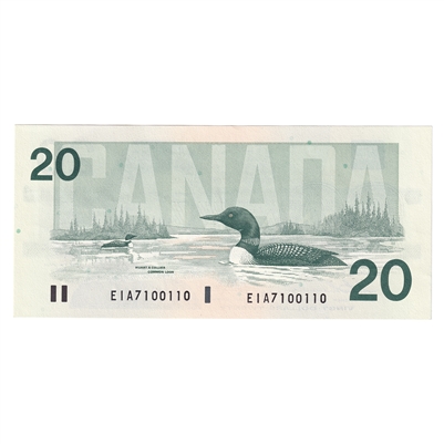 BC-58a 1991 Canada $20 Thiessen-Crow, EIA, UNC
