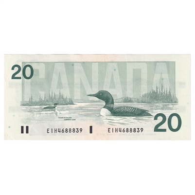BC-58a 1991 Canada $20 Thiessen-Crow, EIH, EF-AU