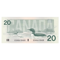 BC-58a 1991 Canada $20 Thiessen-Crow, ESH, AU-UNC