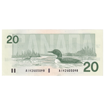 BC-58a-ii 1991 Canada $20 Thiessen-Crow, AIH, AU
