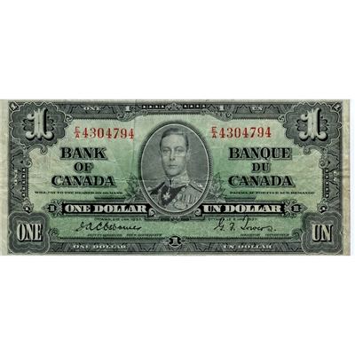 BC-21a 1937 Canada $1 Osborne-Towers, E/A, F-VF