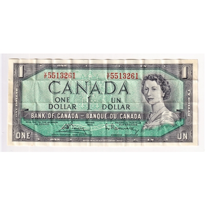 BC-37c 1954 Canada $1 Bouey-Rasminsky, V/F, VF