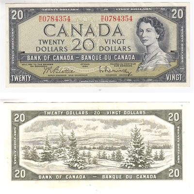 BC-41b 1954 Canada $20 Beattie-Rasminsky, W/E, VF-EF