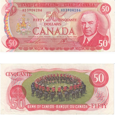 BC-51a 1975 Canada $50 Lawson-Bouey, HB, EF