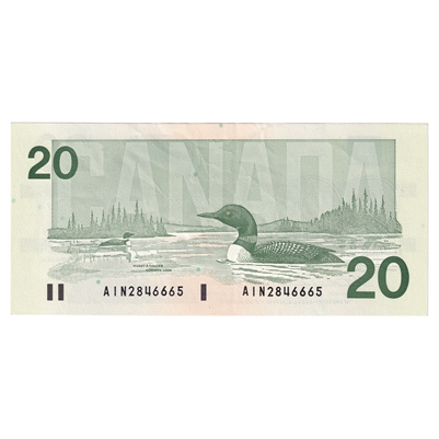 BC-58a-ii 1991 Canada $20 Thiessen-Crow, AIN, CIRC